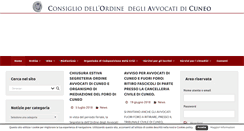 Desktop Screenshot of ordineavvocaticuneo.it